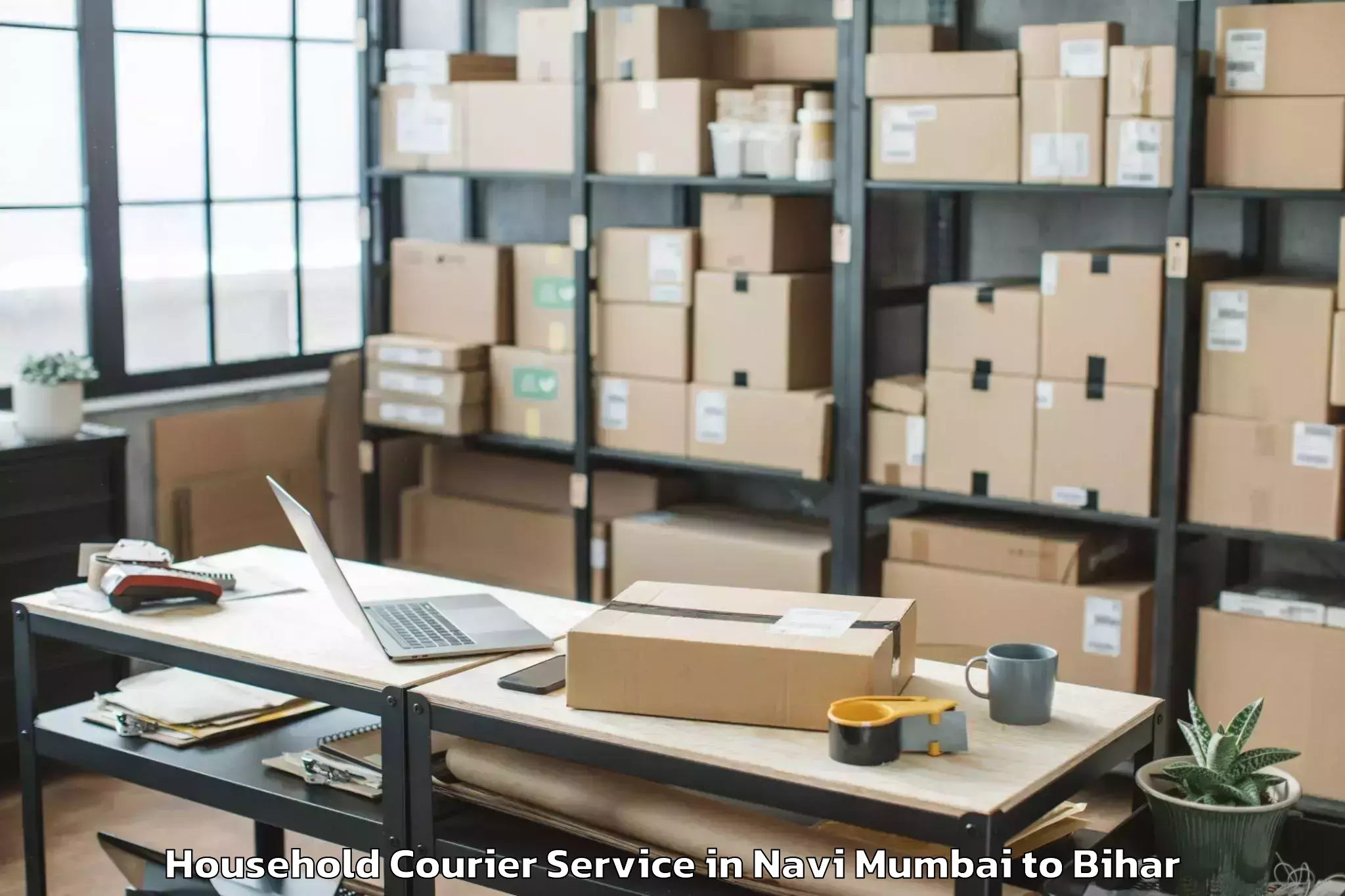 Navi Mumbai to Sahebpur Kamal Household Courier Booking